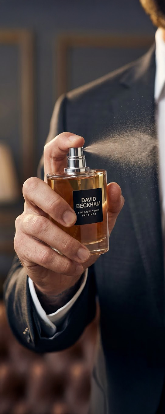 Profesionálně upravená fotografie parfému